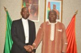 Visite de courtoisie de Son Excellence Monseigneur Relwendé Kişiyi OUEDRAOGO, nonce apostolique du Vatican pour le Gabon et le Congo.