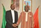 Visite de courtoisie de Son Excellence Monseigneur Relwendé Kişiyi OUEDRAOGO, nonce apostolique du Vatican pour le Gabon et le Congo.